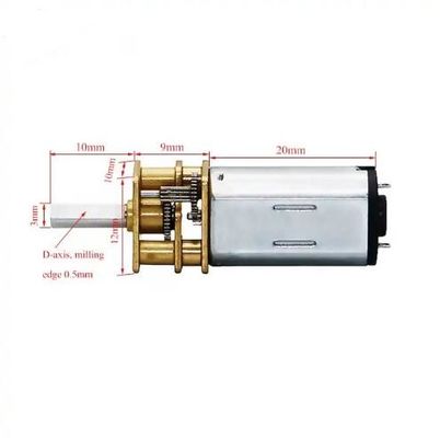 12MM 기어박스 금속 기어 DC 모터 45 Rpm 1.5V 24V 0.7 와트