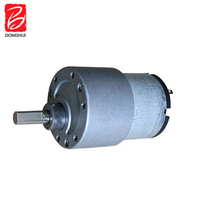 50 RPM 브러시 DC 기어 모터 37mm 탄소 브러시 DC 기어박스 모터 3V - 24V 로봇